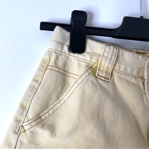PacSun Yellow Bleached Festival Jean Shorts - Picture 2 of 6